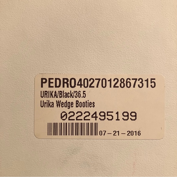 Pedro Garcia women’s black stretch suede Urika Wedge Booties w/zipper size US6.5 - Picture 7 of 10